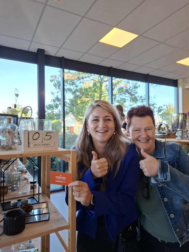 De vinders van de cadeaubon in Hardenberg.
